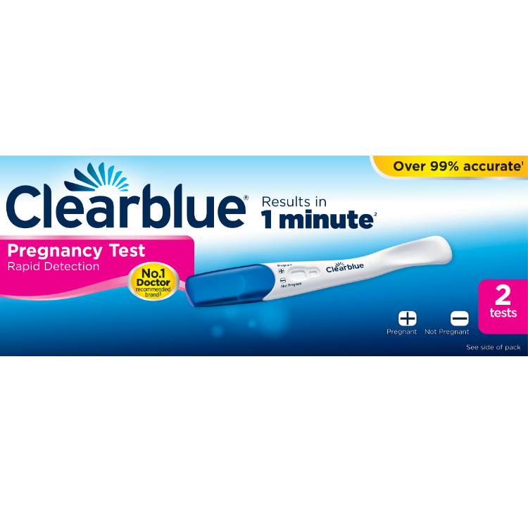 CLEARBLUE RAPID DETECTION PREGNANCY TEST 2S