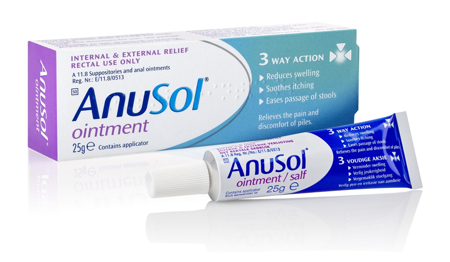 Anusol Ointment for internal and external piles 25g - Image 1