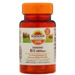 Sundown Naturals, Dissolvable Vitamin B12 6000 mcg Microlozenges