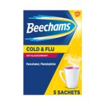 Beechams Cold & Flu Hot Blackcurrant - 5 Sachets
