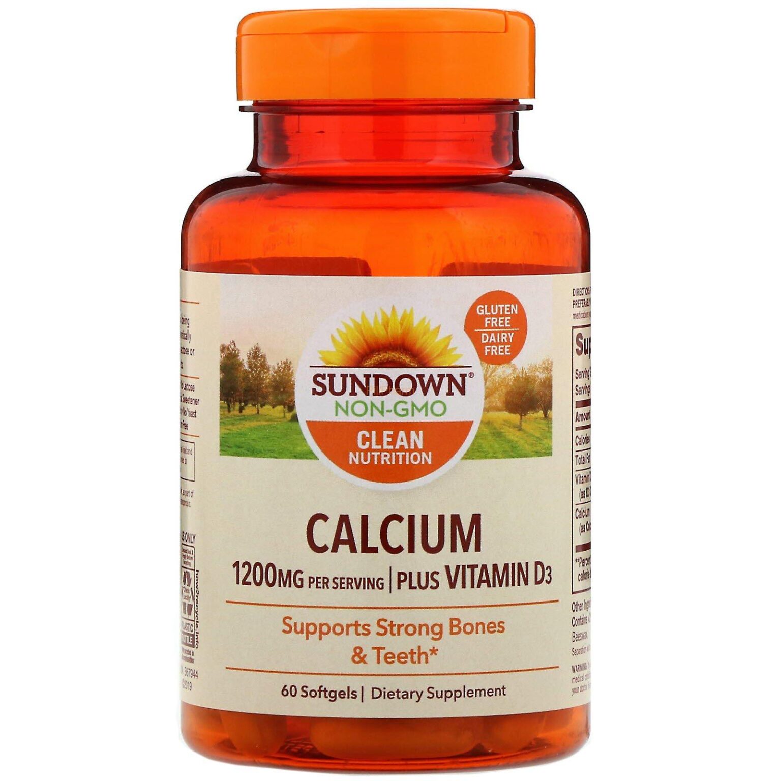 Sundown Naturals, Calcium1200 Plus Vitamin D3 Softgels - Image 1