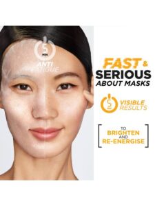 Garnier Skin Active 1% Vitamin Cg + Pineapple Anti Fatigue Ampoule Sheet Mask 15g - Image 2