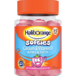 Haliborange Mr Men & Little Miss Calcium Vitamin D Strawberry Softies 30's for kids 3-7 yrs