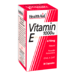 Health Aid Vitamin E 1000iu Natural Capsules 30's