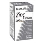 Health Aid Zinc Sulphate 200mg (45mg elemental Zinc)