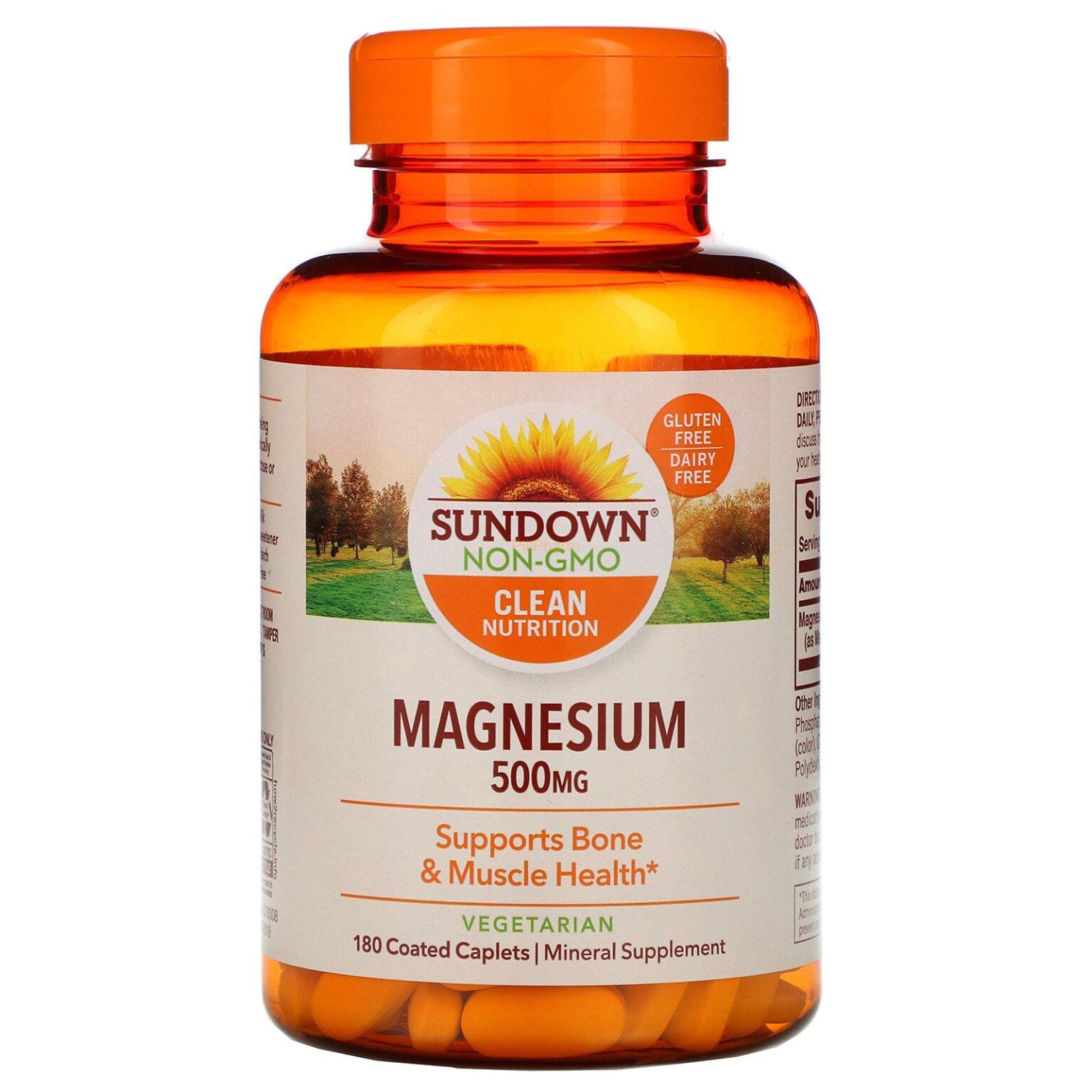 Sundown Naturals, Magnesium 500 mg Caplets - Image 1