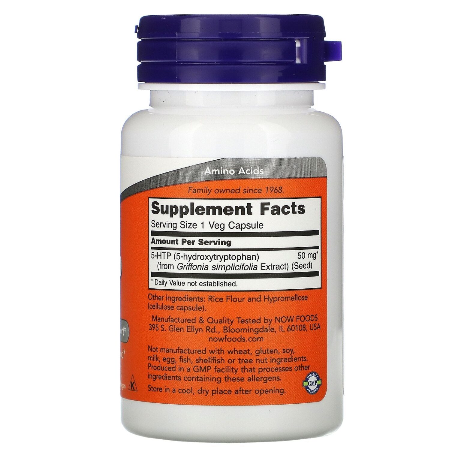 Now 5-HTP 50mg Veg Capsules 30's - Image 1
