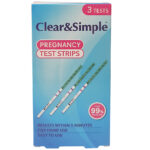 Clear & Simple Pregnancy Test Strip 3's