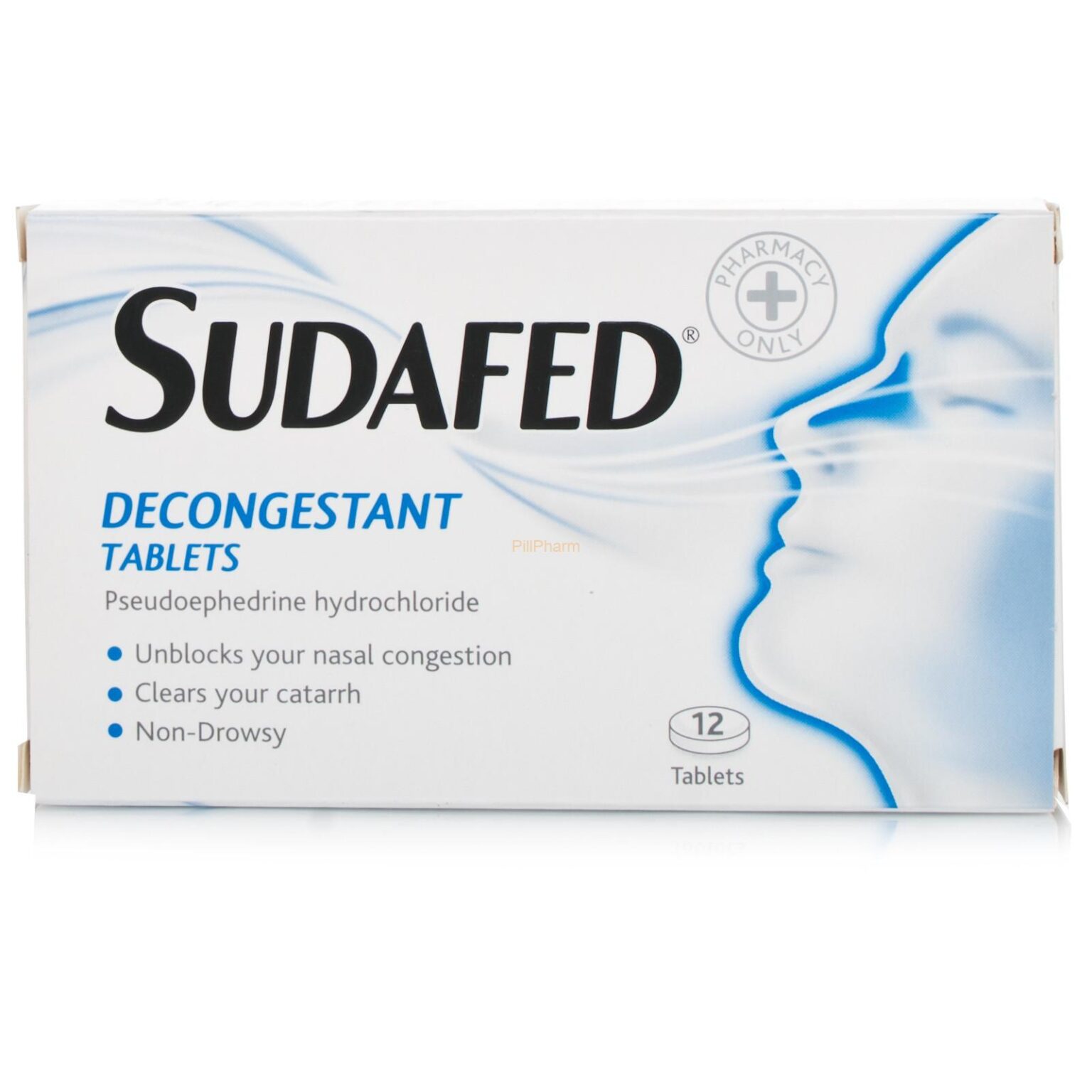 Sudafed Decongestant Tabs 12's - Image 1