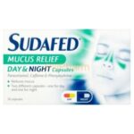 Sudafed Mucus Relief Day & Night Caps 16's