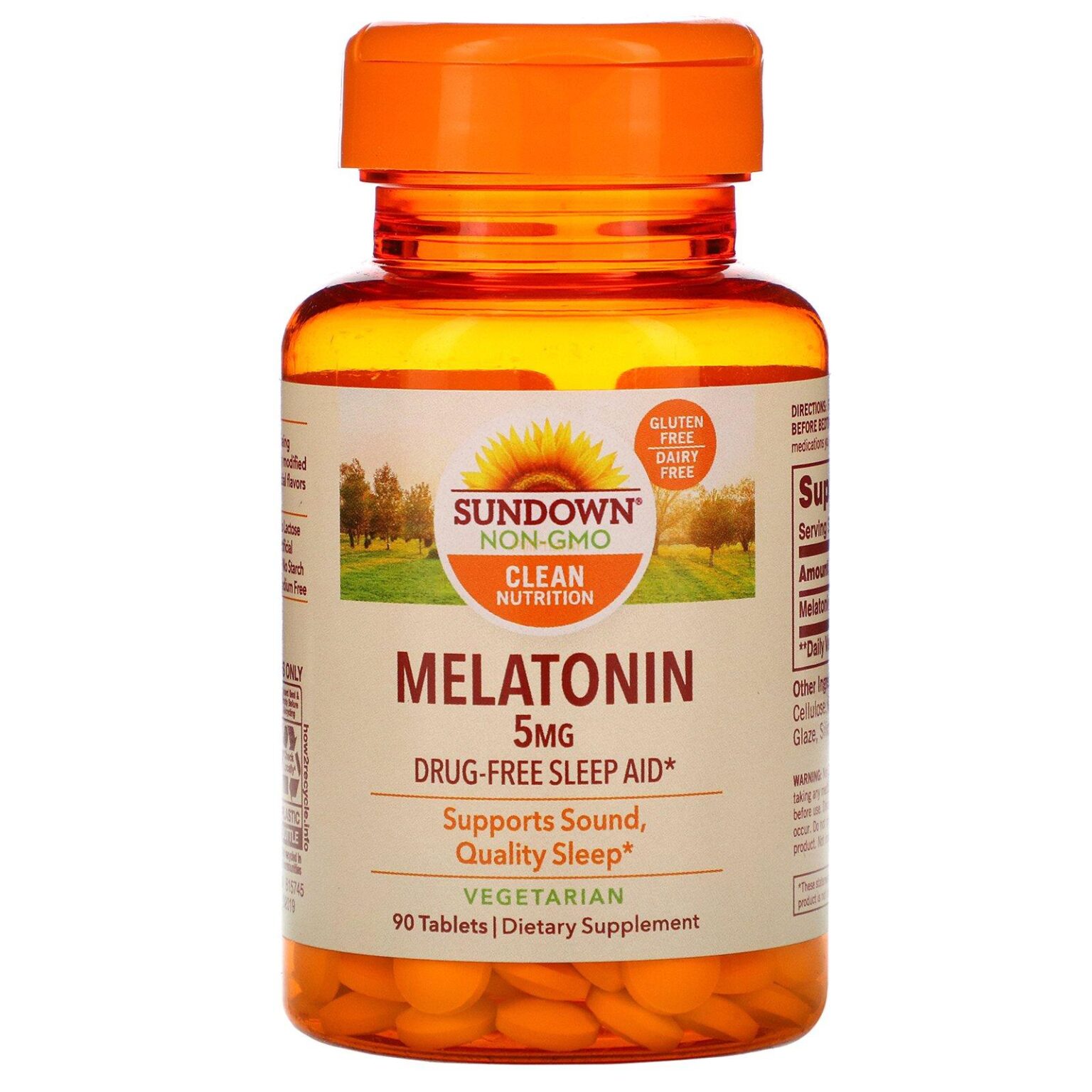 Sundown Naturals, Melatonin 5 mg Tablets - Image 1