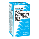 Health Aid Vitamin B12 Tablets (Cyanocobalamin) 1000µg