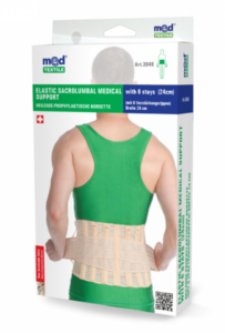 Elastic Sacrolumbal Medical Support With 6 Stays (24cm) (Art. # 3046) - Image 2