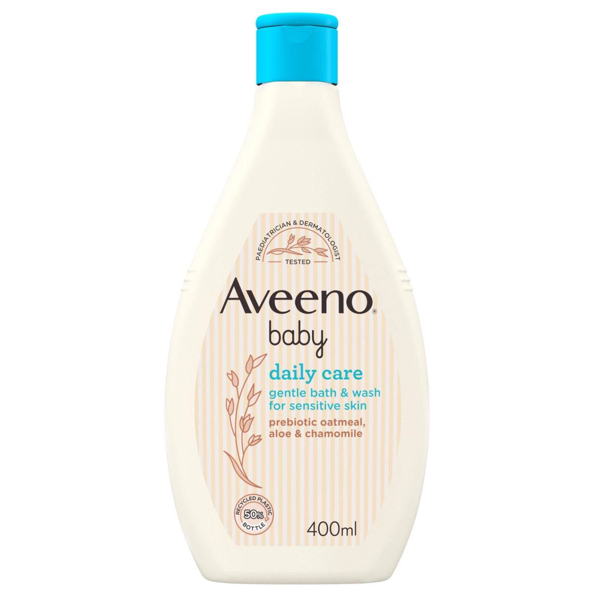 Aveeno Baby Gentle Bath and Wash, White, 400 ml - Image 1