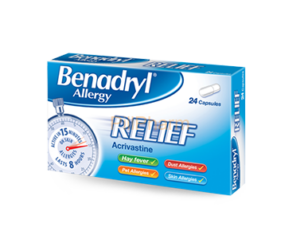 Benadryl Allergy Relief Capsules 12's - Image 2