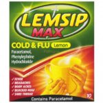 Lemsip Max Cold and Flu relief, Lemon – 10 sachets