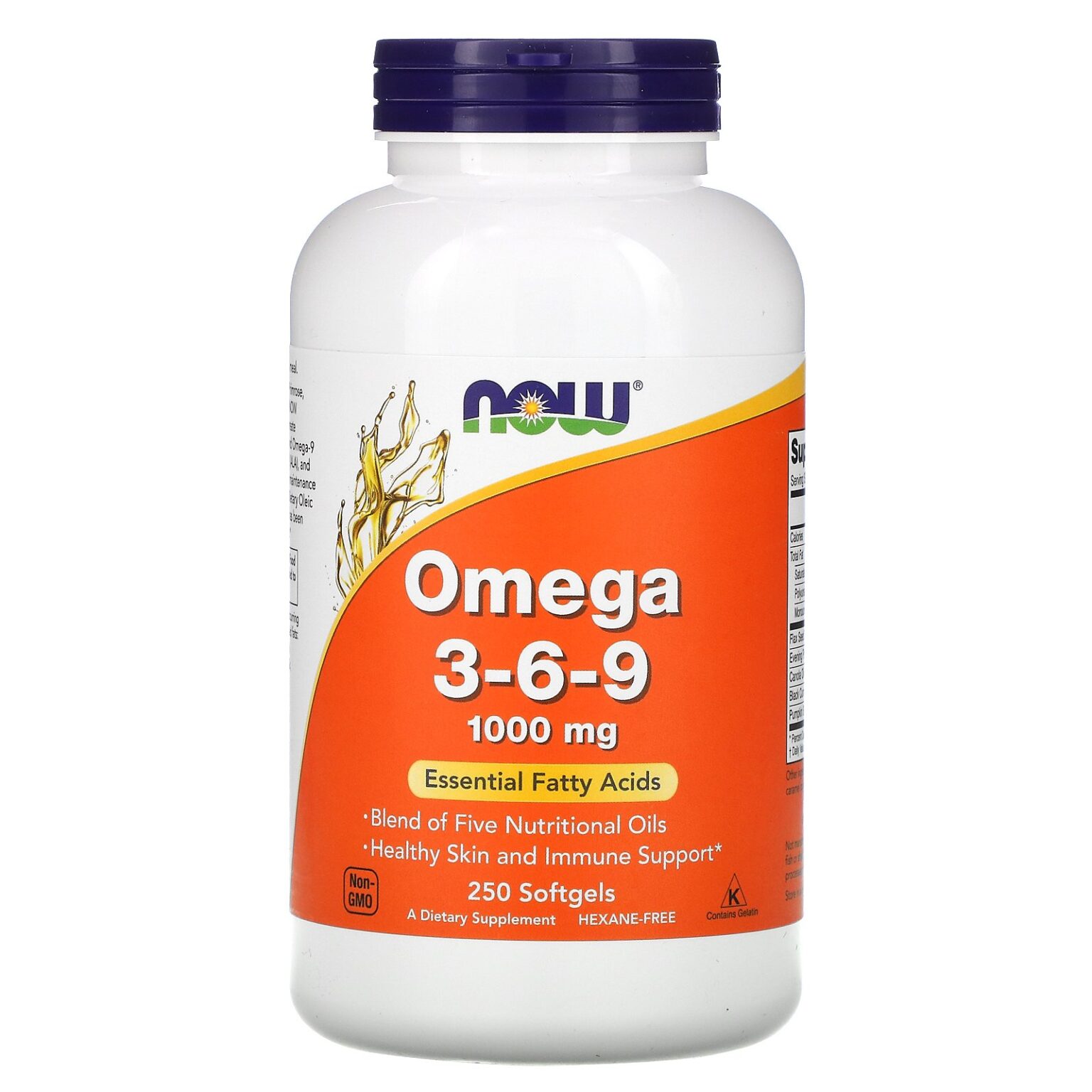 Now Omega 3-6-9 1000mg Softgels 100's - Image 1