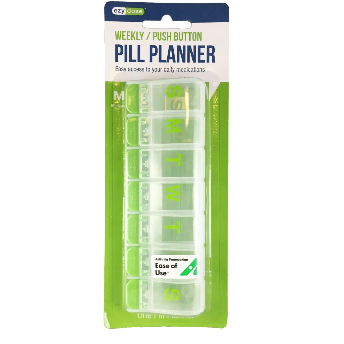 Ezy Dose Weekly Push-Button Pill Organizer - Image 1