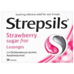Strepsils Strawberry Sugar Free Lozenges 36's
