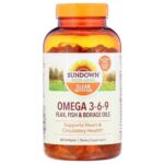 Sundown Naturals, Triple Omega 3-6-9 Softgels