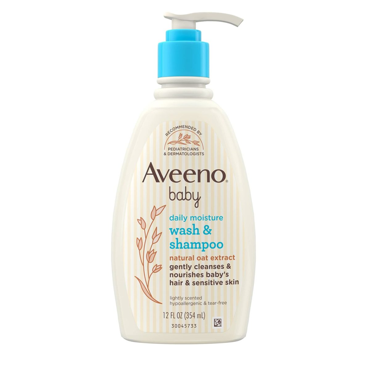 Aveeno BABY Daily Moisture Wash & Shampoo 354ml - Image 1