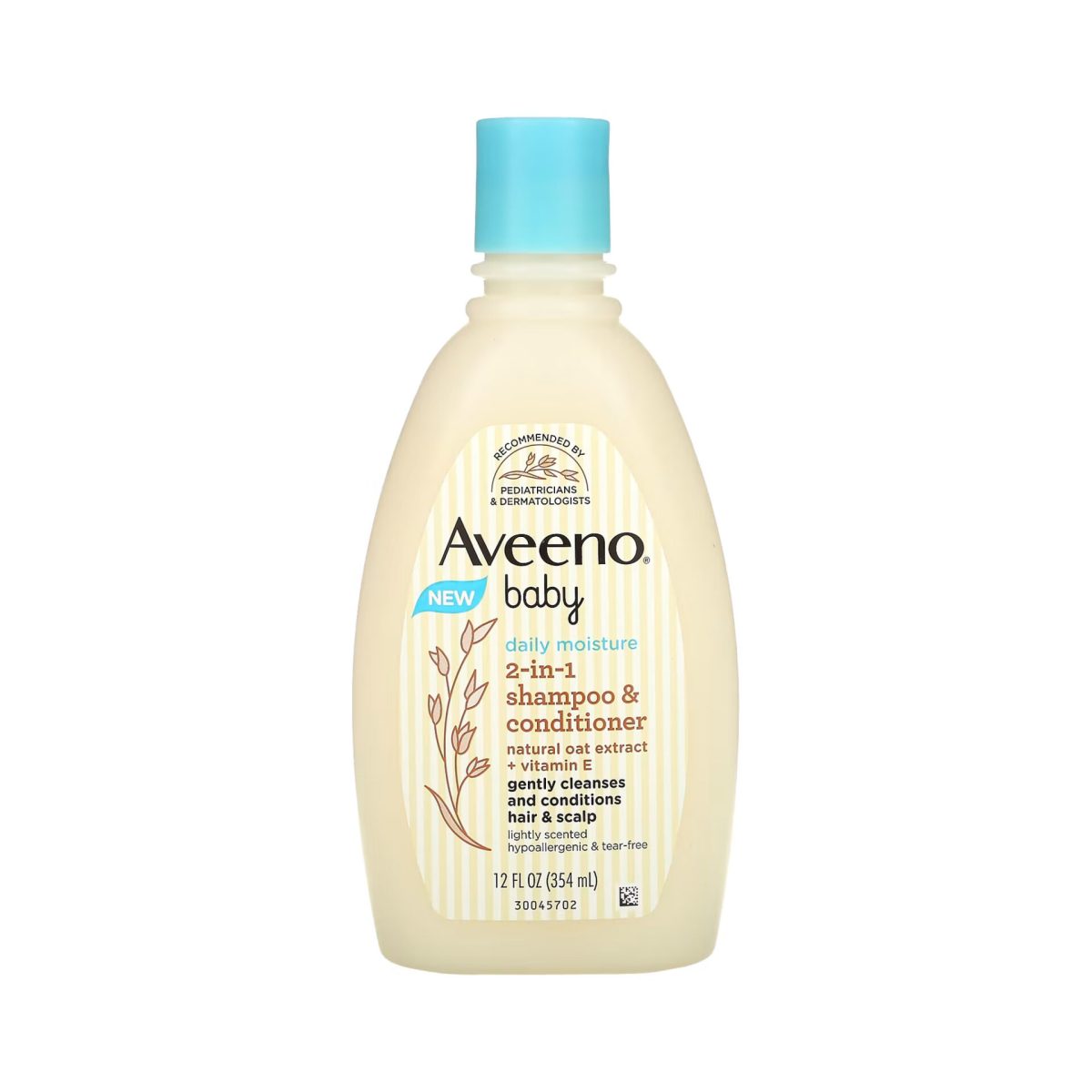 Aveeno BABY Daily Moisture 2in1 Shampoo & Conditioner 354ml - Image 1