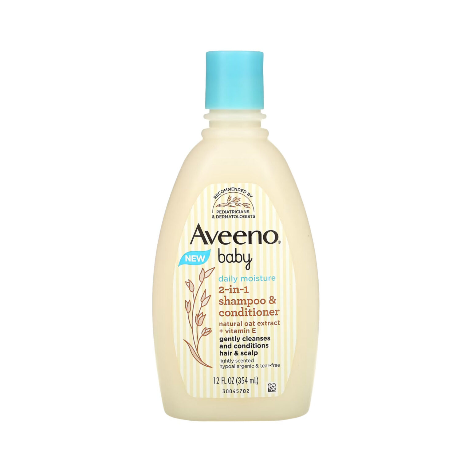 Aveeno BABY Daily Moisture 2in1 Shampoo & Conditioner 354ml - Image 1