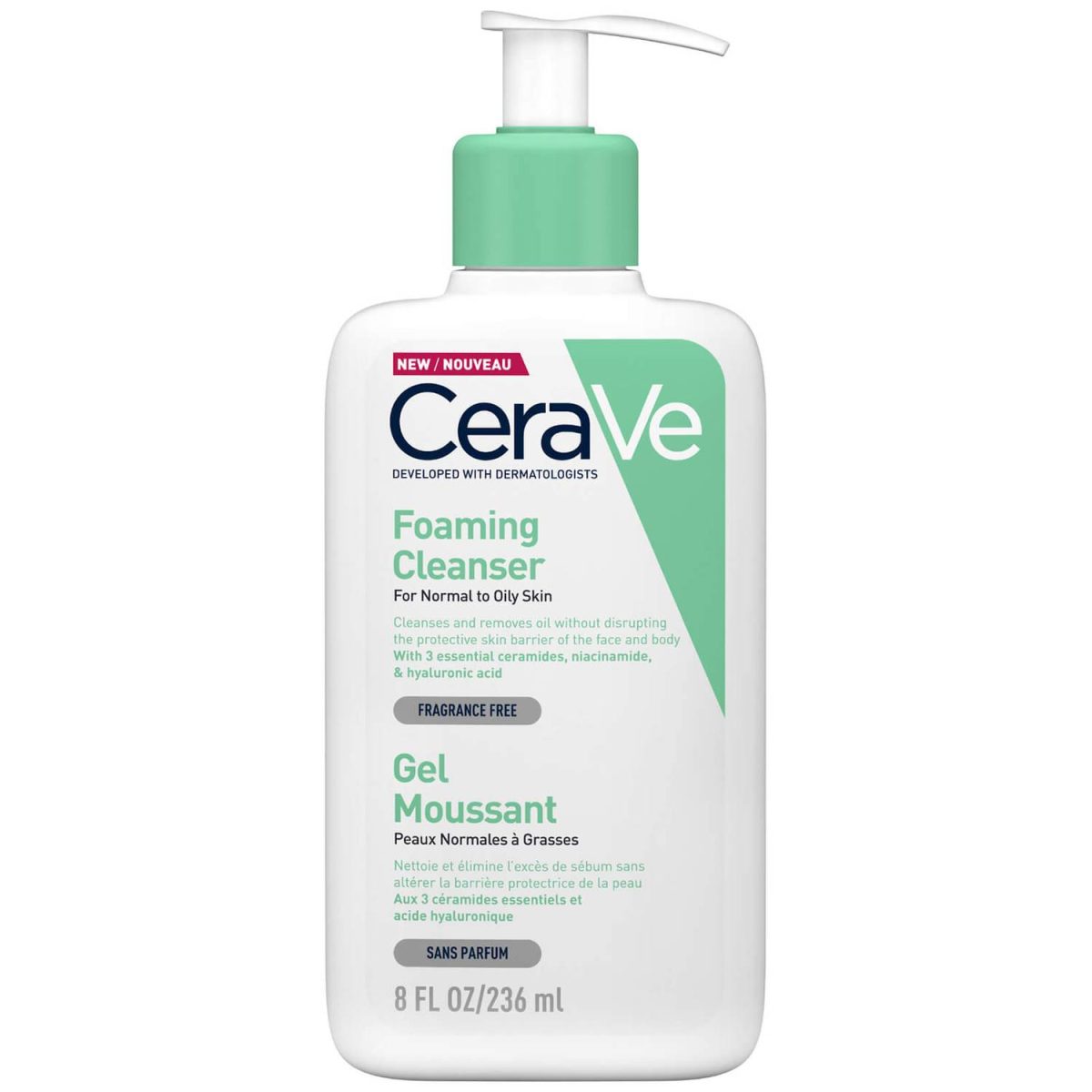 CeraVe Foaming Cleanser Gel 236ml - Image 1