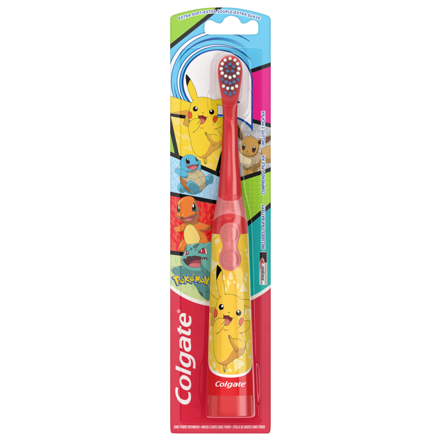 Colgate Kids Battery Toothbrush, Pokemon Toothbrush, 1 Pack - Image 1