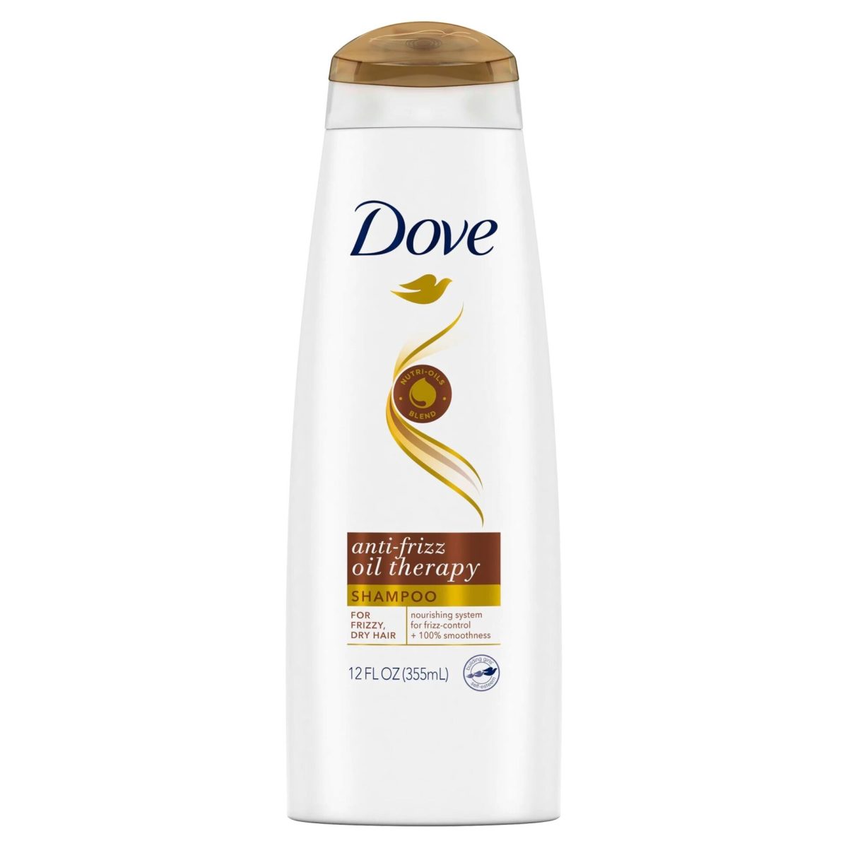 Dove Anti-Frizz Oil Therapy Hair Shampoo 355ml - Image 1