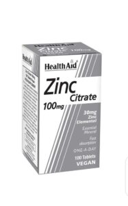 HealthAid Zinc Citrate 100mg Tablets 100's
