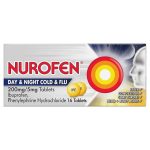 Nurofen Day & Night Cold & Flu 200mg Tablets 16's