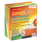 LemoCalm Max Strength Cold and Flu Relief Powder For Oral Solution 10's
