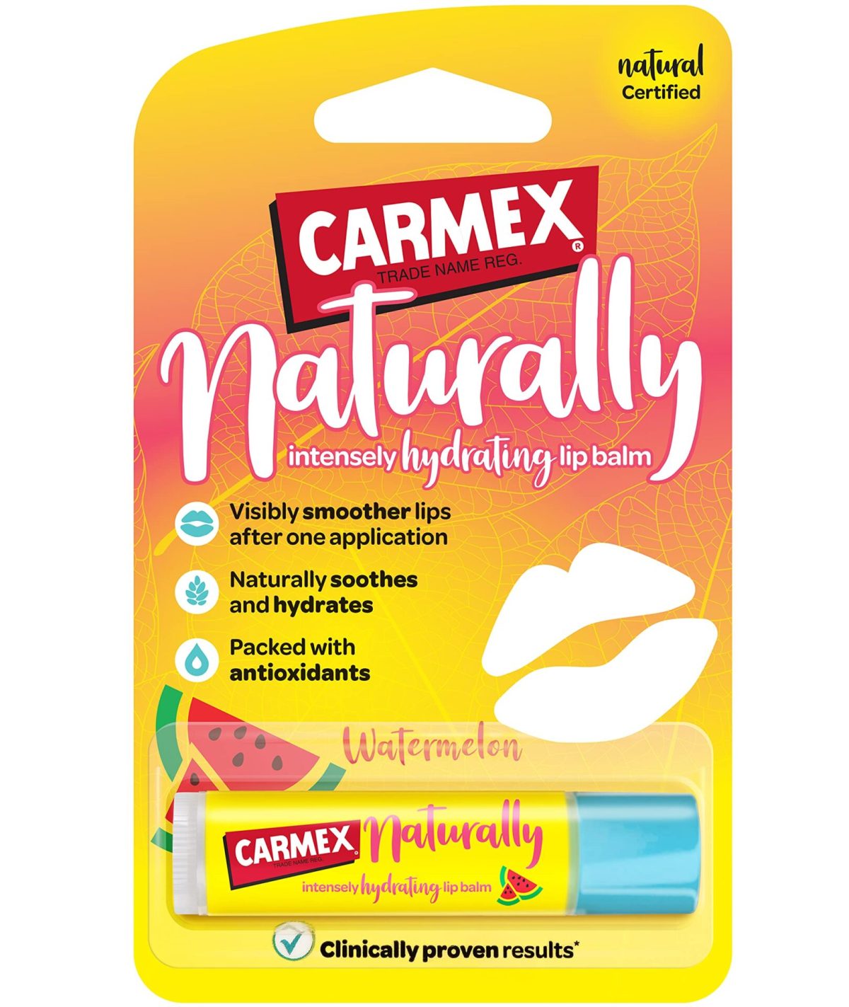 Carmex Lipbalm Naturally (Stick) 4.25gms (Watermelon) - Image 1