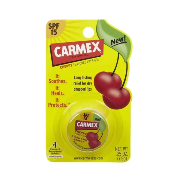 Carmex Lipbalm Pot Jar SPF15 7.5g (Cherry)