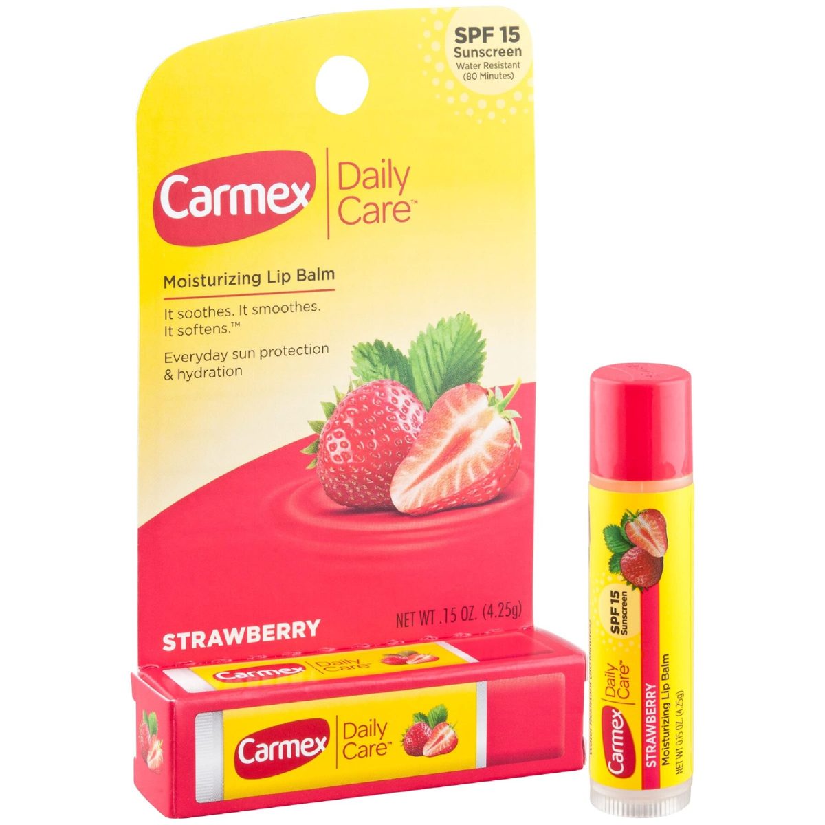 Carmex Lipbalm SPF15 (Box-Stick) 4.25gms (Strawberry) - Image 1