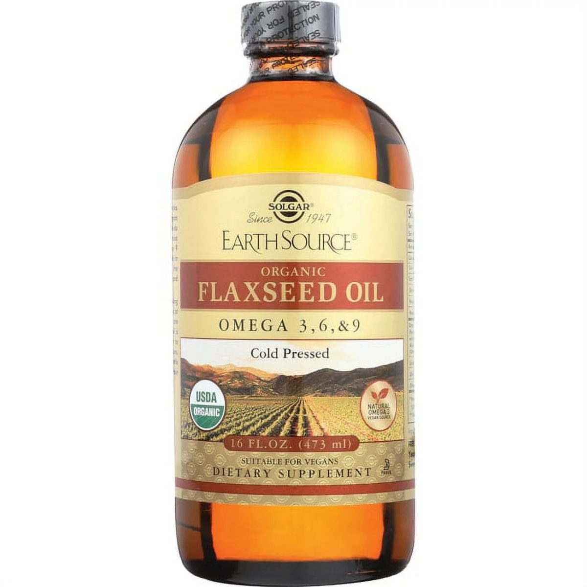 Solgar Earth Source® Organic Flaxseed Oil 473ml - Image 1