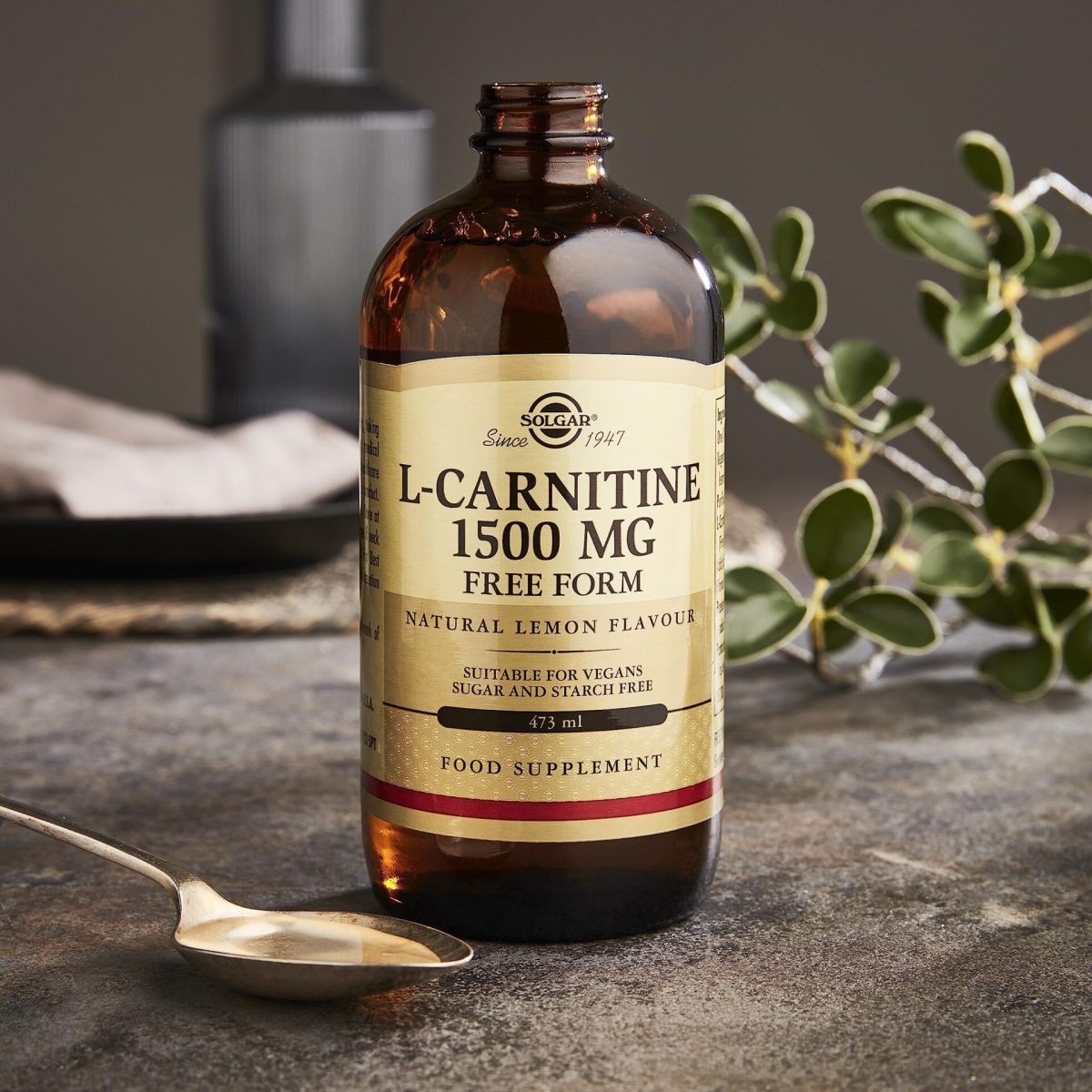 solgar L Carnitine Liquid 1500mg 473ml Lemon Flavour - Image 1