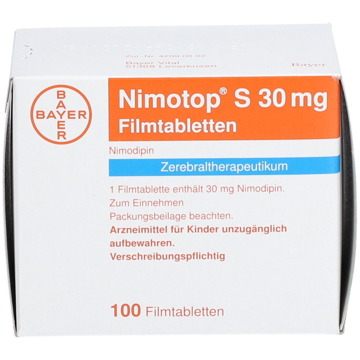 Nimotop 30mg Tablets 100's - Image 1