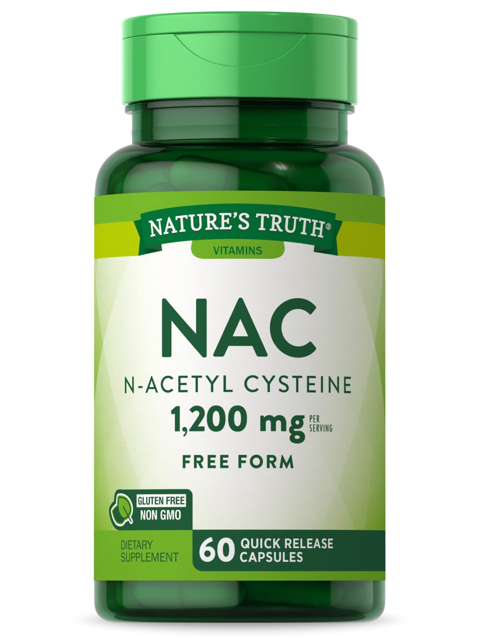 Nature's Truth N-Acetyl cysteine (NAC) 1200mg QR capsules 60's - Image 1