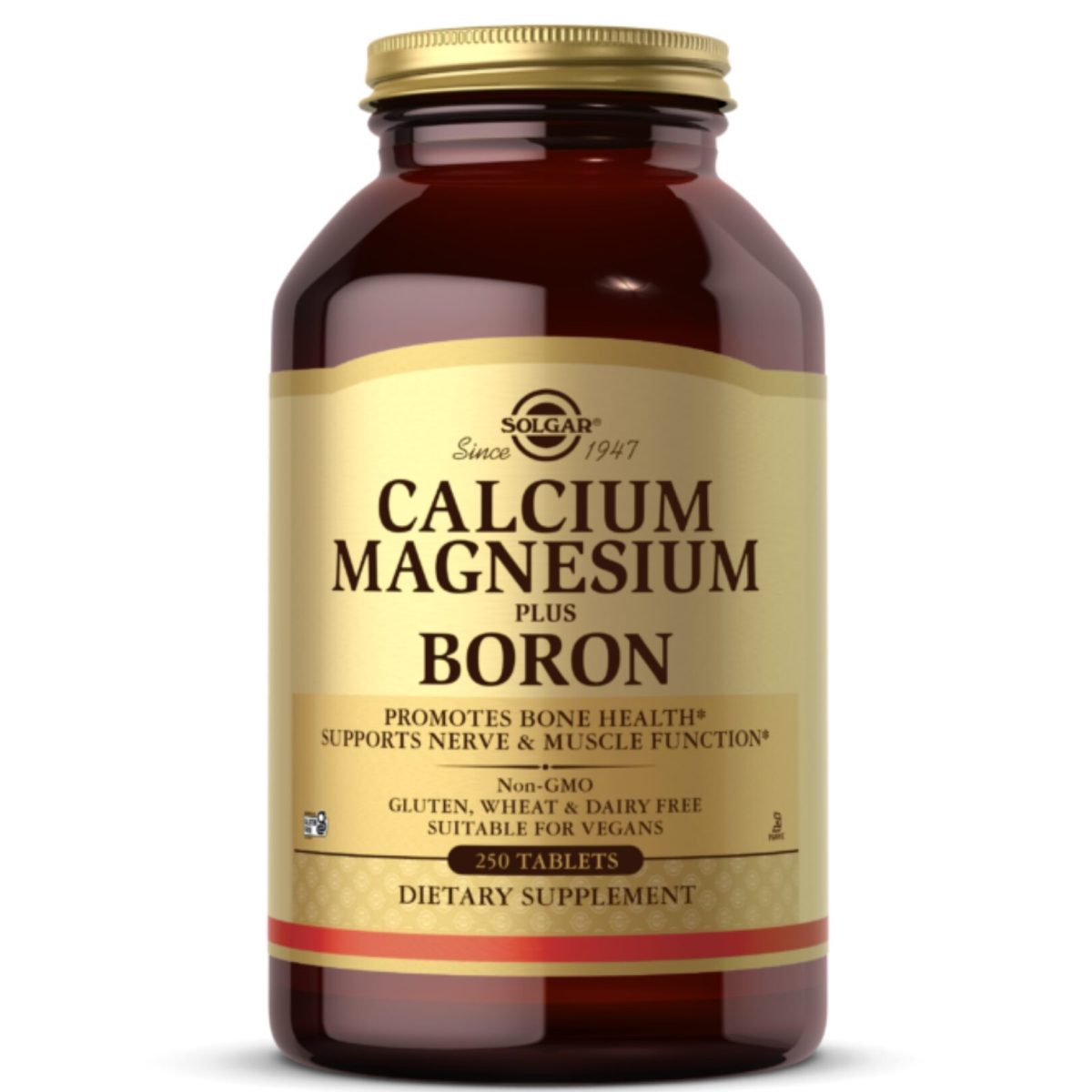 Solgar Calcium Magnesium Plus Boron Tablets in the 250’s pack - Image 1