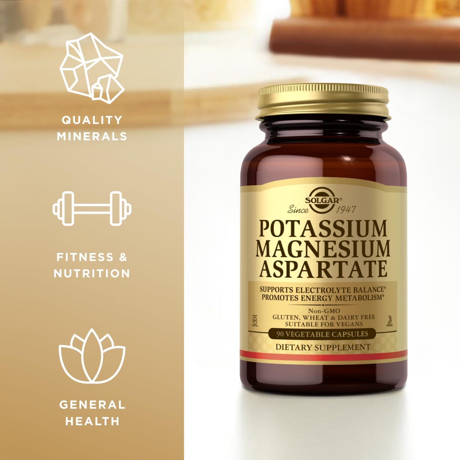 Solgar Potassium/Magnesium Aspartate Capsules 90's - Image 1