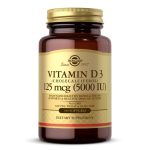 Solgar Vitamin D3 5000 IU Vegetable Capsules 100's