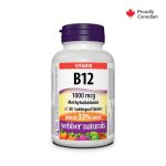 Webber Naturals offers B12 Methylcobalamin 1000mcg Sublingual Tablets 80's