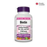 Webber Naturals Biotin 2500mcg Vegetarian Capsules 90's
