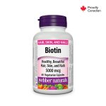 Webber Naturals Biotin 5000mcg Vegetarian Capsules 60's