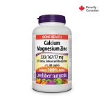 Webber Naturals Calcium Magnesium Zinc Caplets 200's