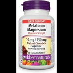 Webber Naturals Melatonin Magnesium 10 mg/150 mg 60's