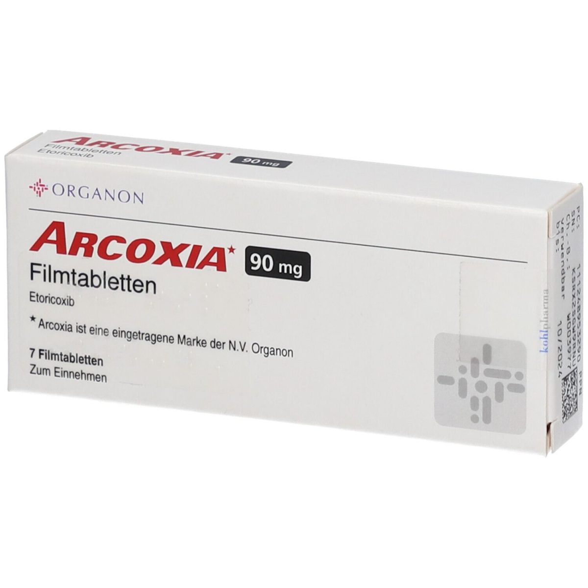 ARCOXIA (Etoricoxib) Tablets 90mg 7's - Image 1