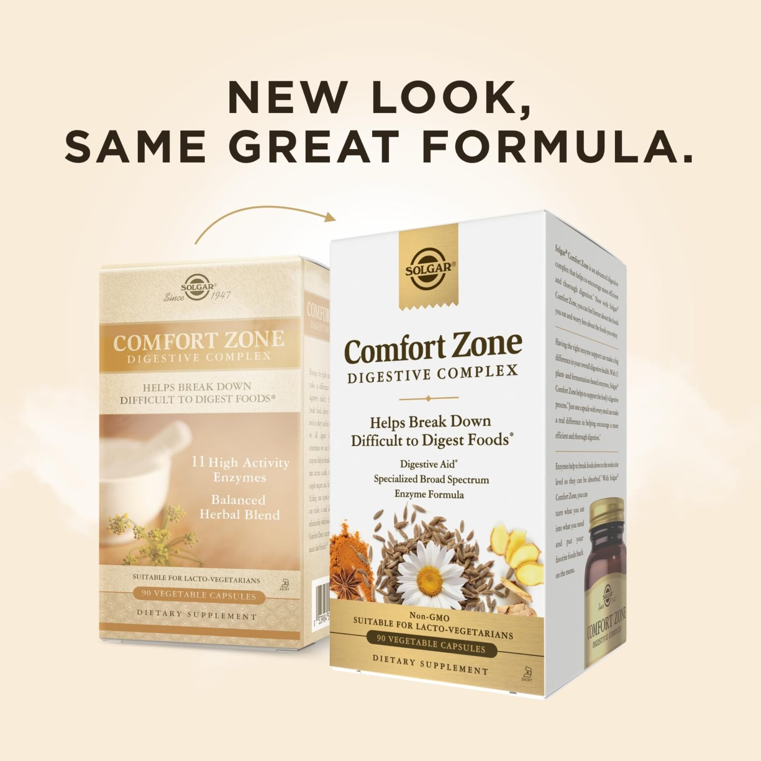 Solgar Comfort Zone Digestive Complex Vegetable Capsules 90's - Image 1